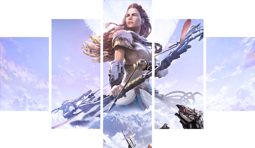 Horizon Zero Dawn – 5 Panels – Multiple Sizes | Home Decor
