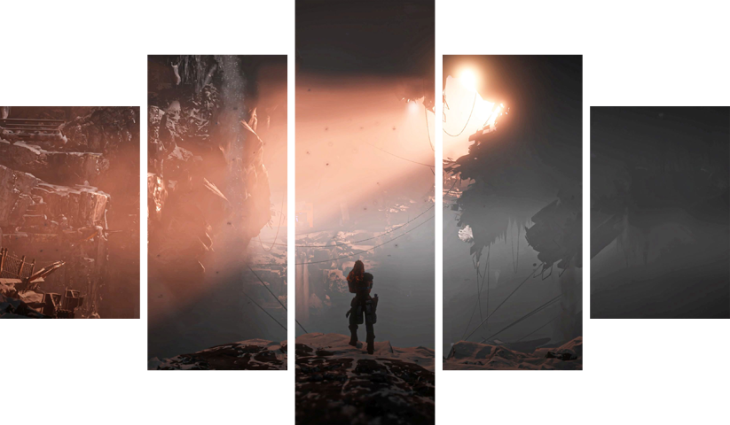 Horizon Zero Dawn – 5 Panels – Multiple Sizes | Home Decor