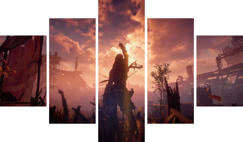 Horizon Zero Dawn – 5 Panels – Multiple Sizes | Home Decor