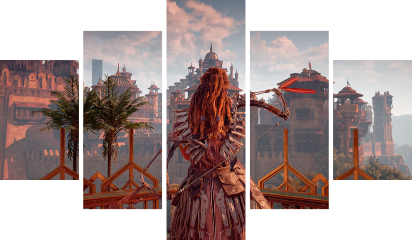Horizon Zero Dawn – 5 Panels – Multiple Sizes | Home Decor