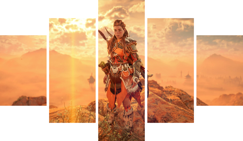 Horizon Zero Dawn – 5 Panels – Multiple Sizes | Home Decor