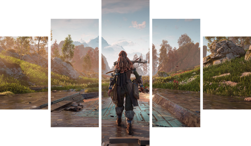 Horizon Zero Dawn – 5 Panels – Multiple Sizes | Home Decor