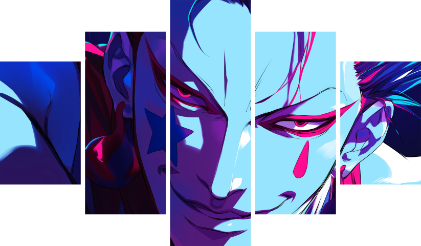 لوحة Hunter X Hunter HXH – خمسة قطع – برشة أحجام | ديكور دارك