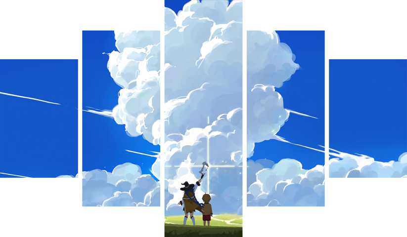 Jobless Reincarnation – 5 Panels – Multiple Sizes | Home Decor