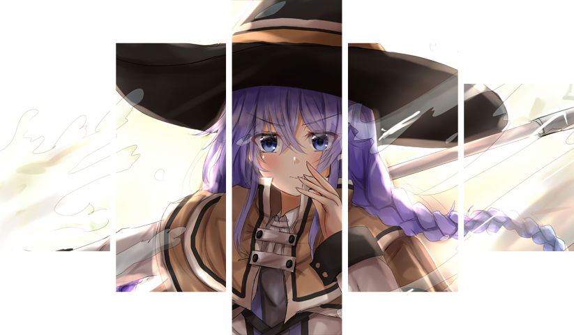 لوحة Jobless Reincarnation – خمسة قطع – برشة أحجام | ديكور دارك