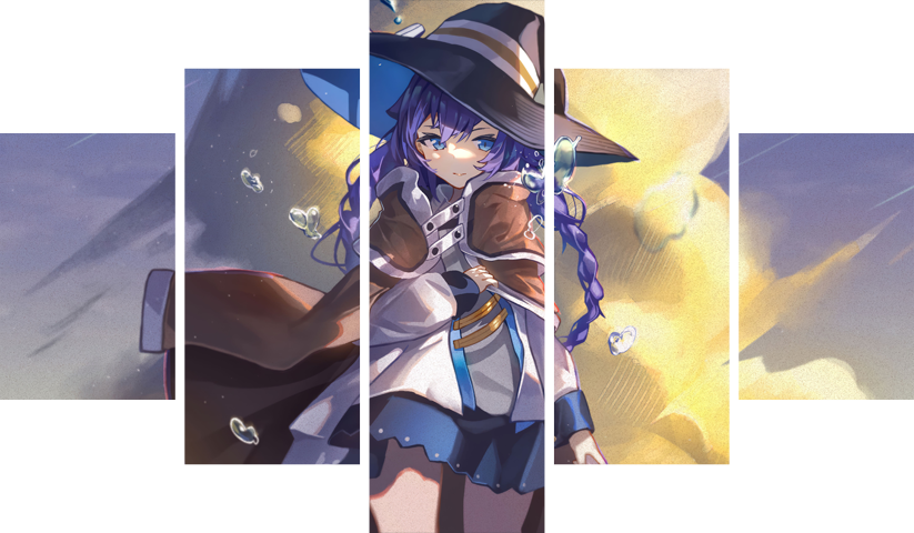 Jobless Reincarnation – 5 Panels – Multiple Sizes | Home Decor