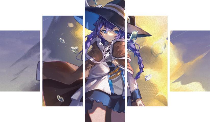 Jobless Reincarnation – 5 Panels – Multiple Sizes | Home Decor