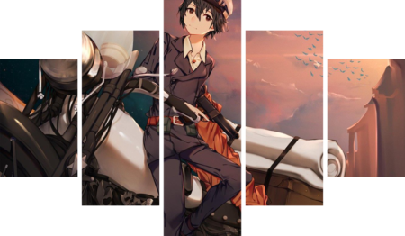 لوحة Kino’s Journey – خمسة قطع – برشة أحجام | ديكور دارك