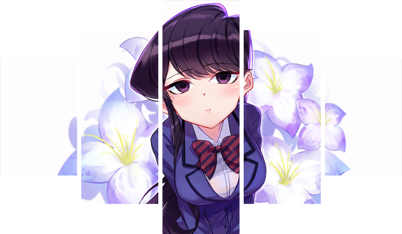 Komi Can’t Communicate – 5 Panneaux – Plusieurs Tailles | Décoration Maison