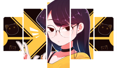 Komi Can’t Communicate – 5 Panels – Multiple Sizes | Home Decor