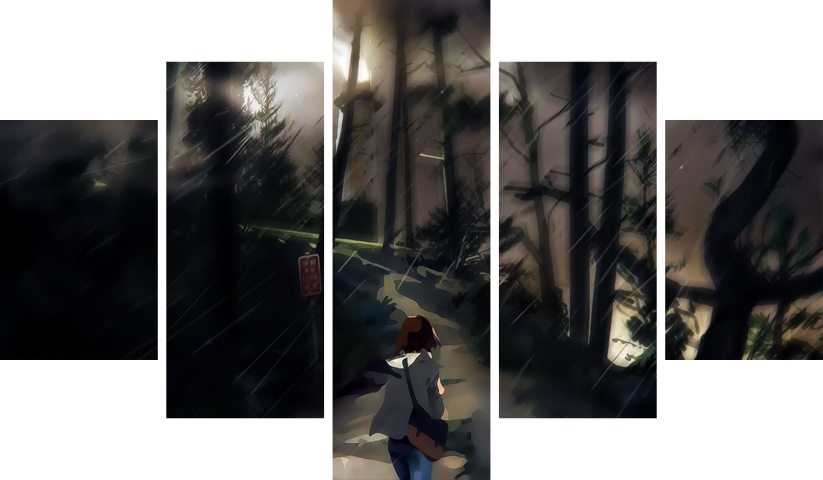 لوحة Life is Strange – خمسة قطع – برشة أحجام | ديكور دارك