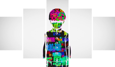 Mob Psycho 100 – 5 Panels – Multiple Sizes | Home Decor