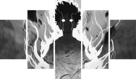 Mob Psycho 100 – 5 Panneaux – Plusieurs Tailles | Décoration Maison