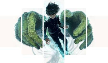 Mob Psycho 100 – 5 Panneaux – Plusieurs Tailles | Décoration Maison