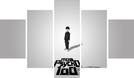 Mob Psycho 100 – 5 Panels – Multiple Sizes | Home Decor