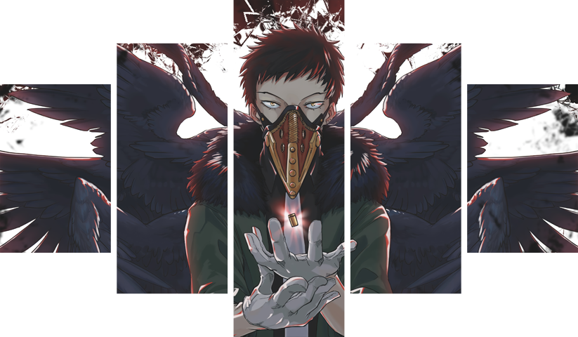 لوحة My Hero Academia – خمسة قطع – برشة أحجام | ديكور دارك