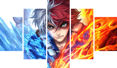 My Hero Academia – 5 Panneaux – Plusieurs Tailles | Décoration Maison