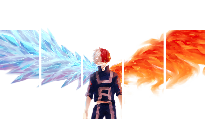 لوحة My Hero Academia – خمسة قطع – برشة أحجام | ديكور دارك