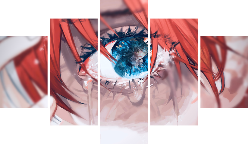 لوحة My Hero Academia – خمسة قطع – برشة أحجام | ديكور دارك