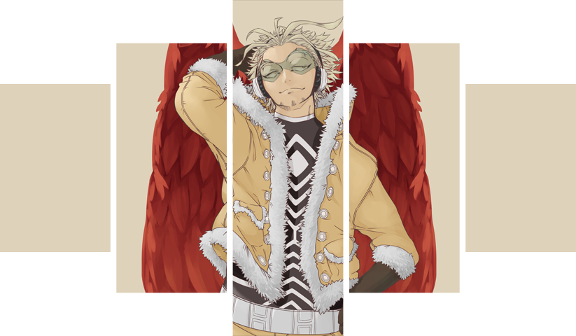 لوحة My Hero Academia – خمسة قطع – برشة أحجام | ديكور دارك