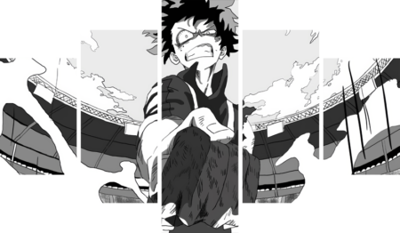 My Hero Academia – 5 Panneaux – Plusieurs Tailles | Décoration Maison