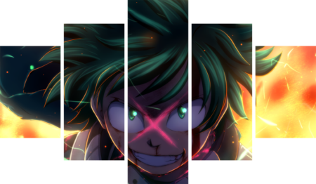 My Hero Academia – 5 Panneaux – Plusieurs Tailles | Décoration Maison