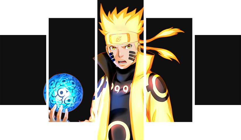 Naruto – 5 Panels – Multiple Sizes | Home Decor
