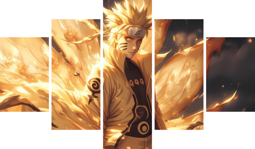 Naruto – 5 Panels – Multiple Sizes | Home Decor