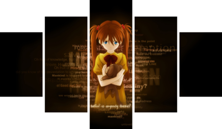 Neon Genesis Evangelion – 5 Panels – Multiple Sizes | Home Decor