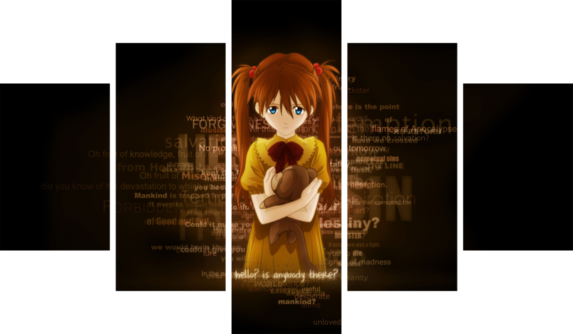 Neon Genesis Evangelion – 5 Panels – Multiple Sizes | Home Decor