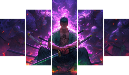 One Piece – 5 Panels – Multiple Sizes | Home Decor