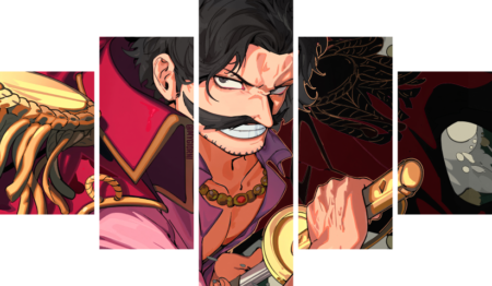 لوحة One Piece – خمسة قطع – برشة أحجام | ديكور دارك