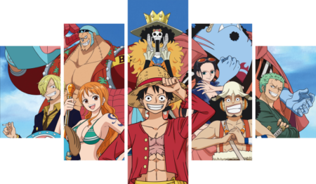 One Piece – 5 Panels – Multiple Sizes | Home Decor