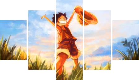 One Piece – 5 Panneaux – Plusieurs Tailles | Décoration Maison