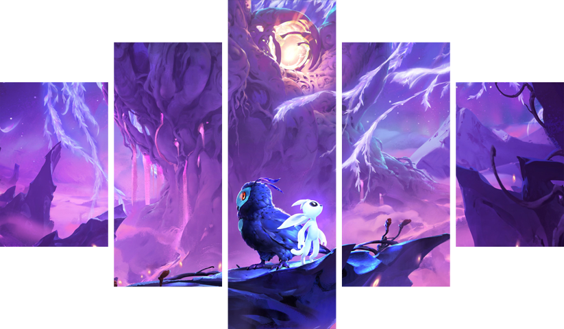 Ori and the Will of the Wisps – 5 Panels – Multiple Sizes | Home Decor