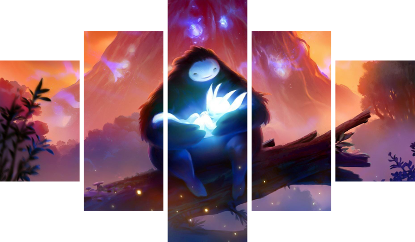Ori and the Will of the Wisps – 5 Panels – Multiple Sizes | Home Decor