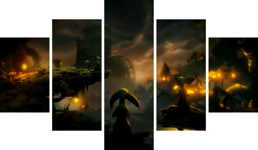 Ori and the Will of the Wisps – 5 Panels – Multiple Sizes | Home Decor