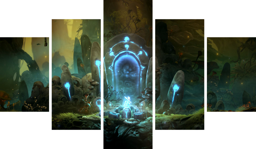 Ori and the Will of the Wisps – 5 Panneaux – Plusieurs Tailles | Décoration Maison
