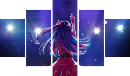 Oshi no Ko – 5 Panneaux – Plusieurs Tailles | Décoration Maison