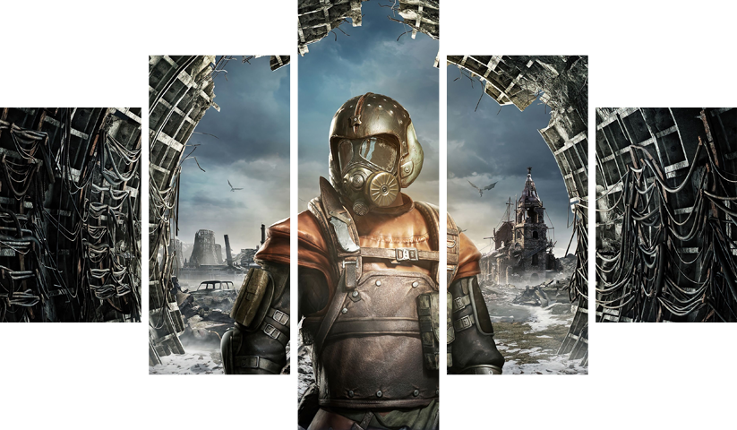 PUBG – 5 Panels – Multiple Sizes | Home Decor