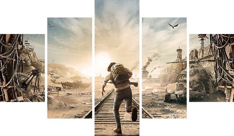 PUBG – 5 Panels – Multiple Sizes | Home Decor