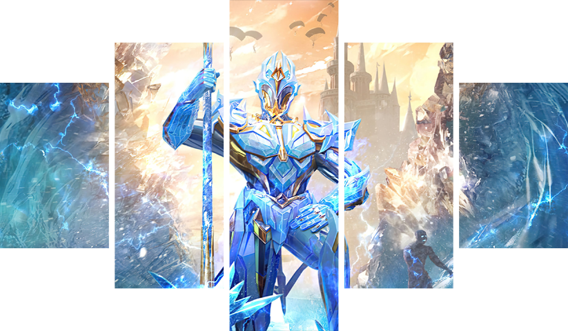 PUBG – 5 Panels – Multiple Sizes | Home Decor