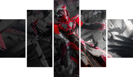 لوحة PUBG – خمسة قطع – برشة أحجام | ديكور دارك