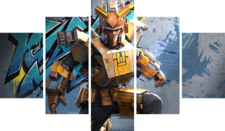 لوحة PUBG – خمسة قطع – برشة أحجام | ديكور دارك