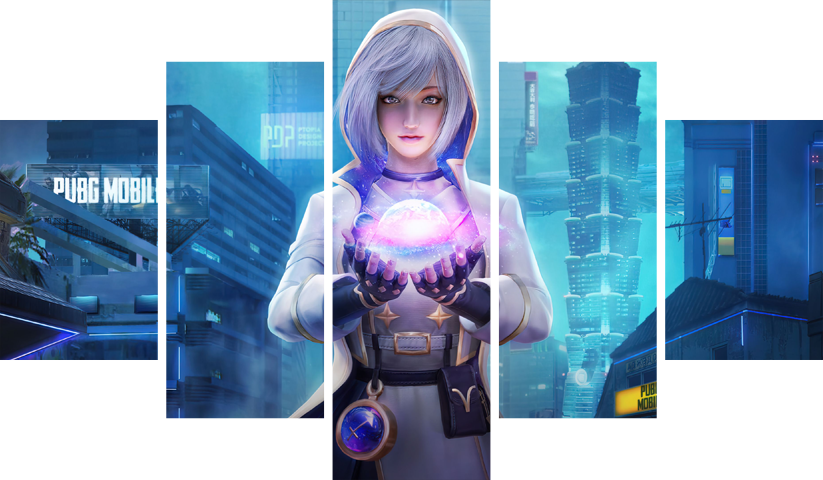 PUBG – 5 Panels – Multiple Sizes | Home Decor