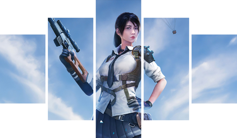 PUBG – 5 Panels – Multiple Sizes | Home Decor