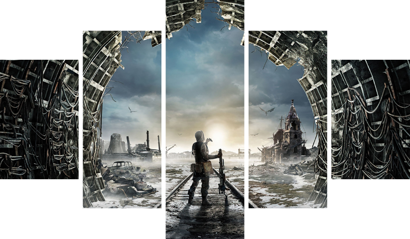 PUBG – 5 Panels – Multiple Sizes | Home Decor