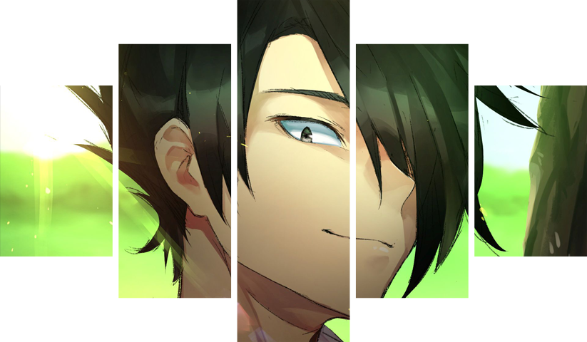 لوحة Promised Neverland – خمسة قطع – برشة أحجام | ديكور دارك