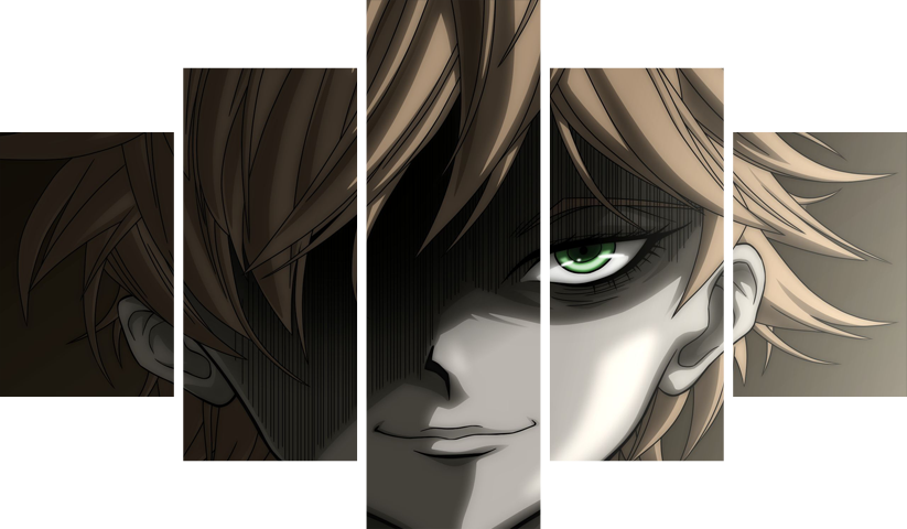 لوحة Promised Neverland – خمسة قطع – برشة أحجام | ديكور دارك