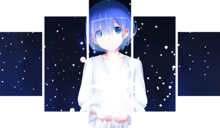 لوحة Re Zero – خمسة قطع – برشة أحجام | ديكور دارك